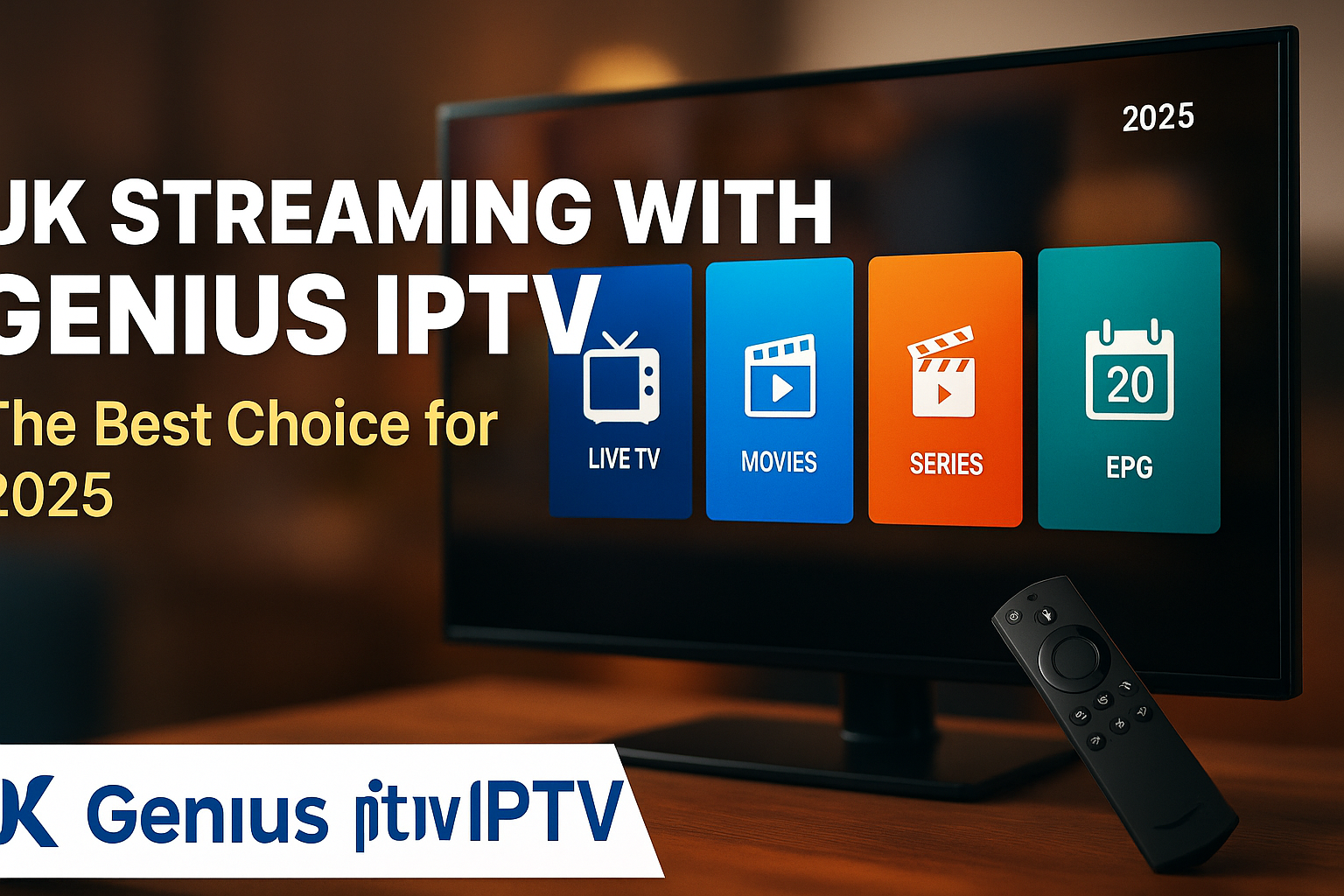 UK streaming with Genius IPTV